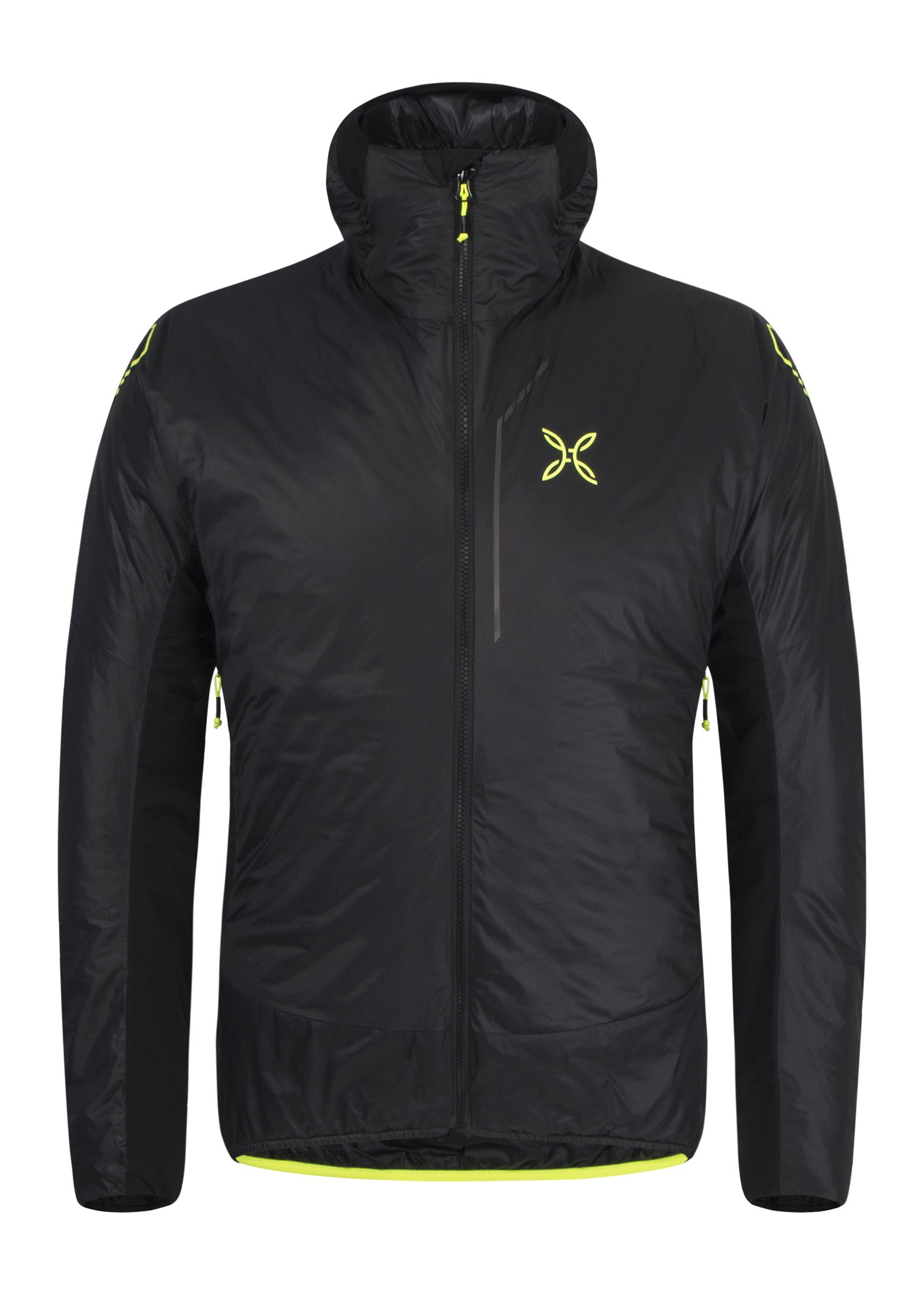 Unisex zateplená bunda Montura Eiger Jacket Black/Yellow Fluo 9070F