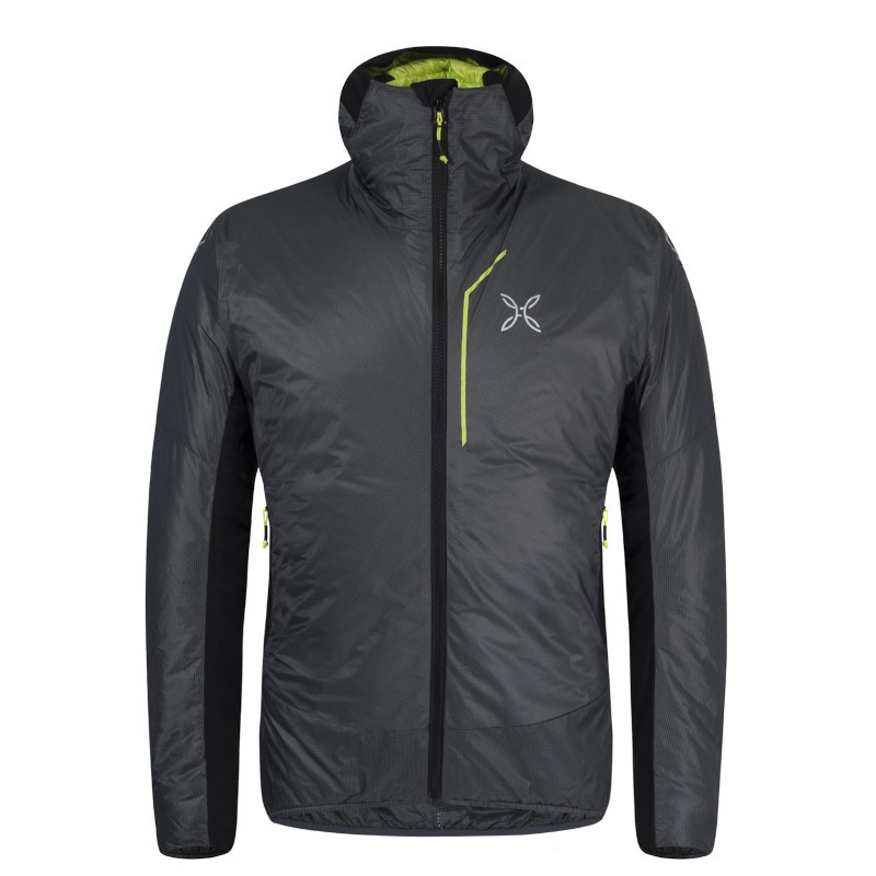 Unisex zateplená bunda Montura Eiger Jacket Piombo/Verde Lime 9347