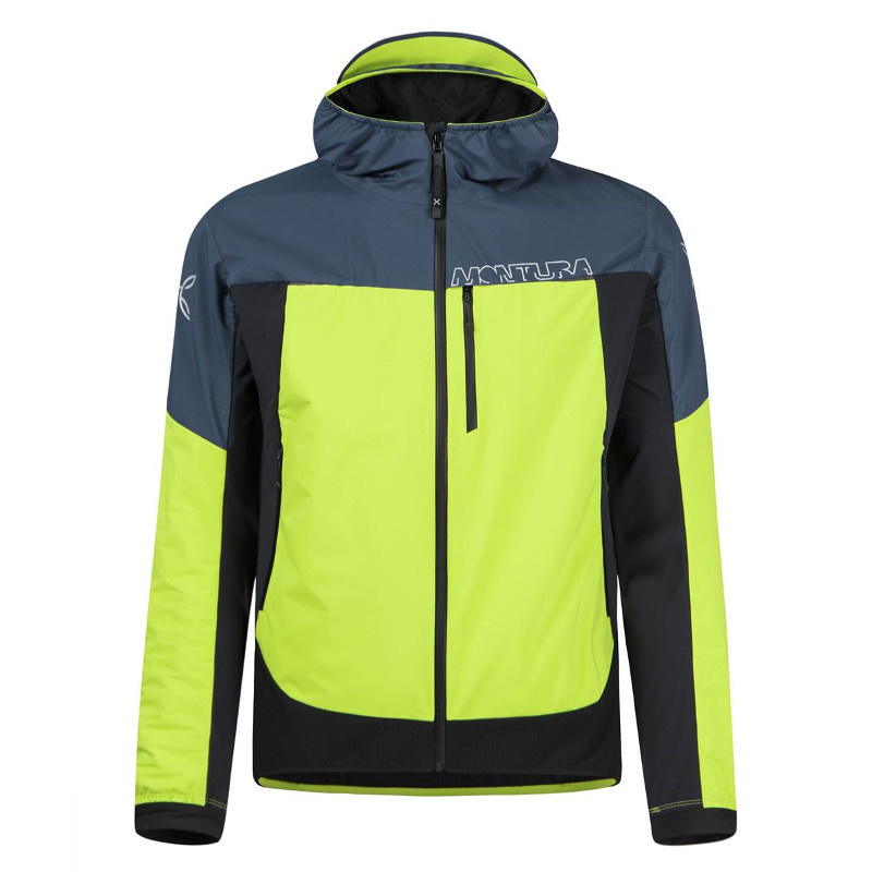 Hybridní softshellová bunda Montura Air Action Verde Lime/Blu Cenere 4786