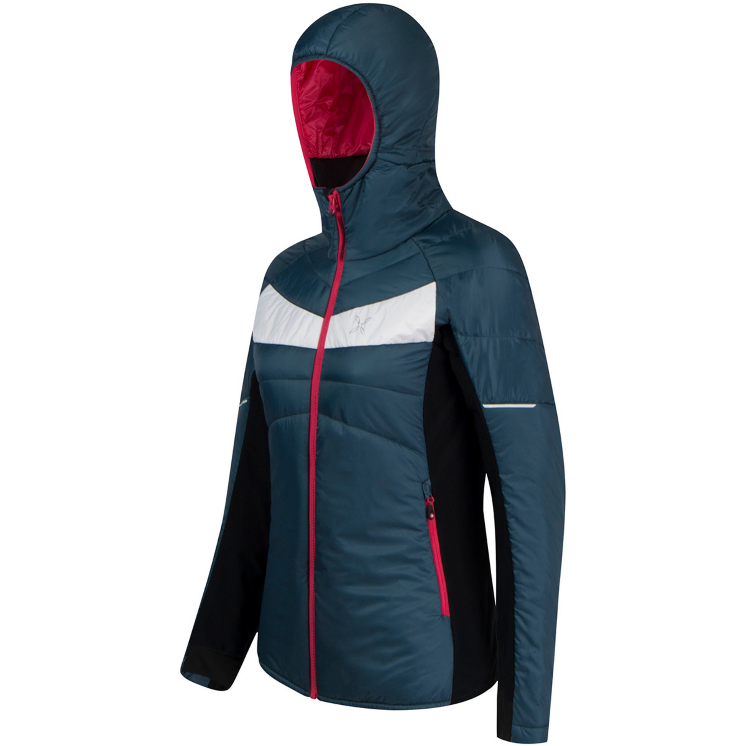 Dámská zateplená bunda Montura Cervino Hoody Jacket Ash Blue/Sugar Pink