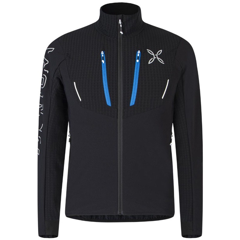 Pánská softshellová bunda Montura Ski Style Jacket Black/Celeste 9026