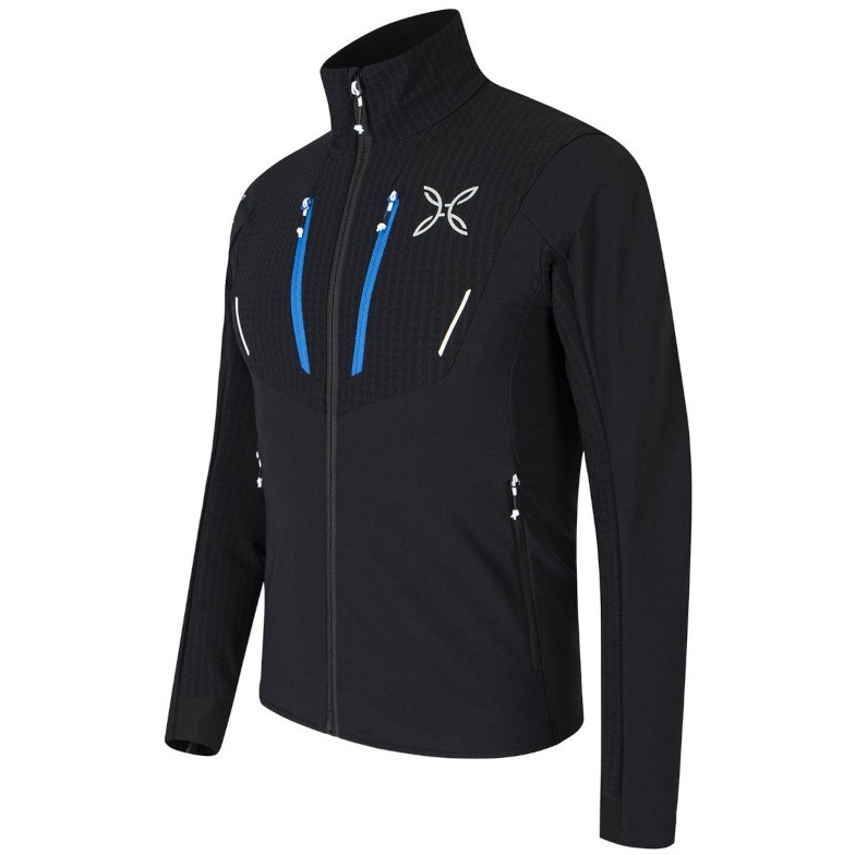 Pánská softshellová bunda Montura Ski Style Jacket Black/Celeste 9026