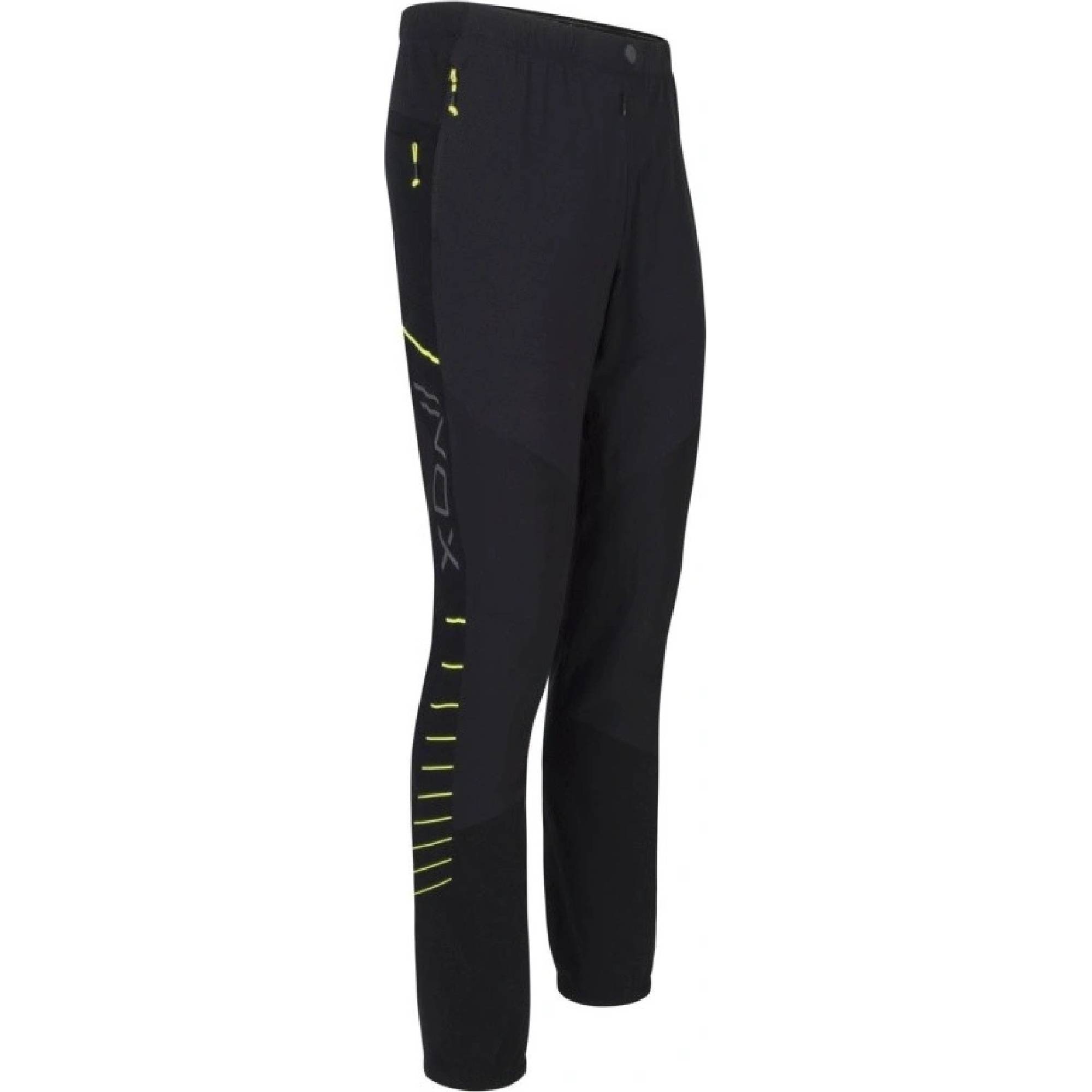 Pánské outdoorové kalhoty MONTURA Inox Pants Black/Lime Green 9047