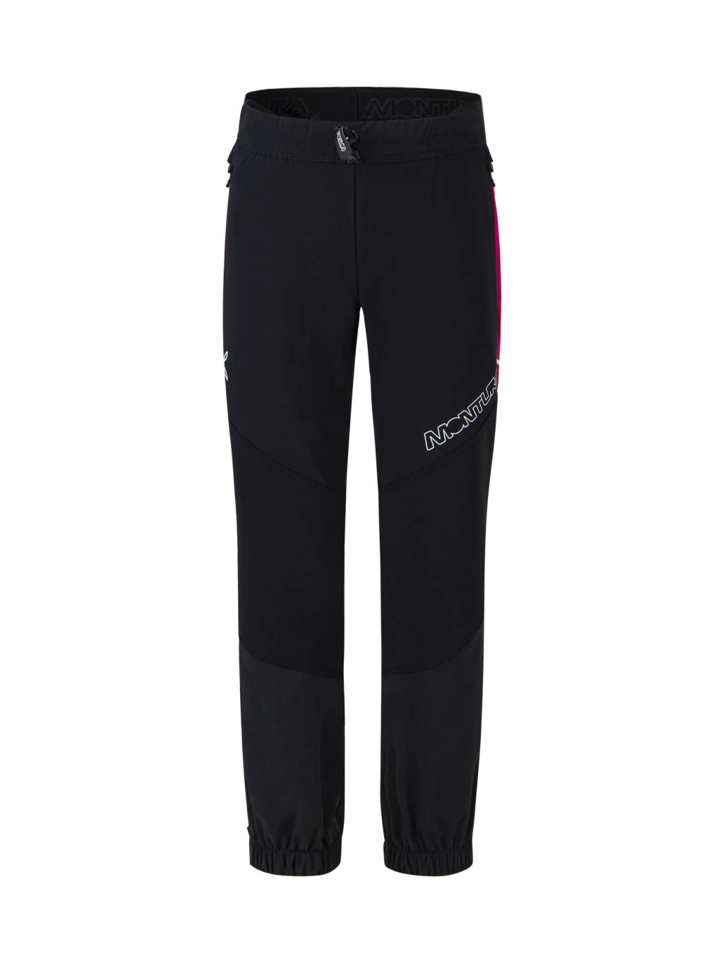 Dětské softshellové kalhoty MONTURA Alp Style Pants Kids Black/Pink 9007