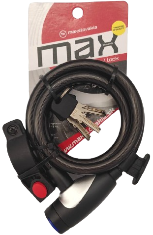 Lankový zámek na kolo MAX TY 547 12 × 1200 mm