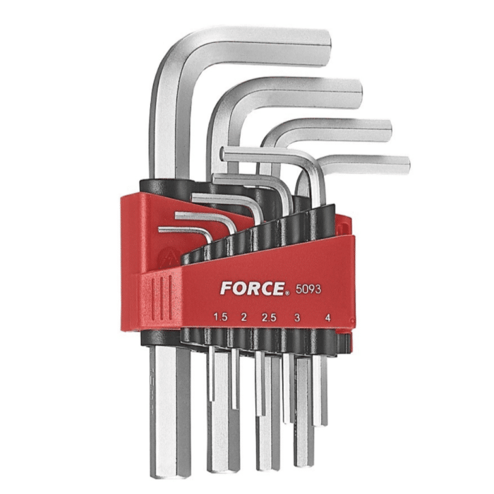 Sada imbusových klíčů FORCE 1,5–10 mm, 9 kusů