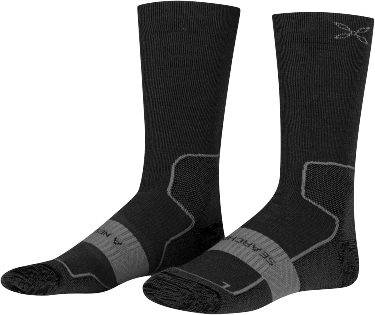 Cyklistické merino ponožky Montura Wool Warm Mid – černé