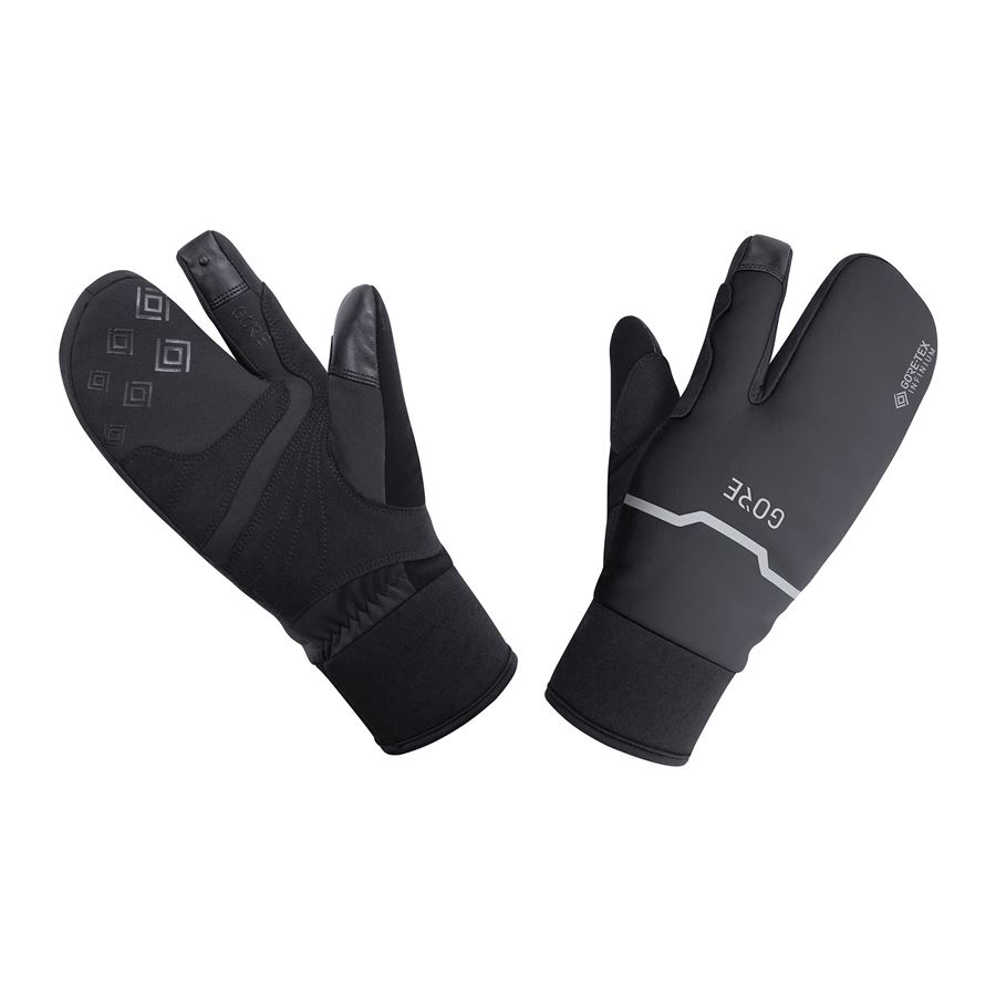 Zimní cyklistické rukavice GORE GTX Infinium Thermo Split Gloves černé