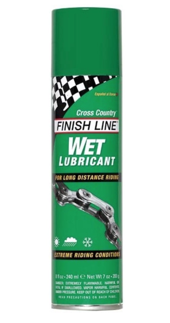 Mazivo na řetěz Finish Line CrossCountry Wet Spray 240 ml