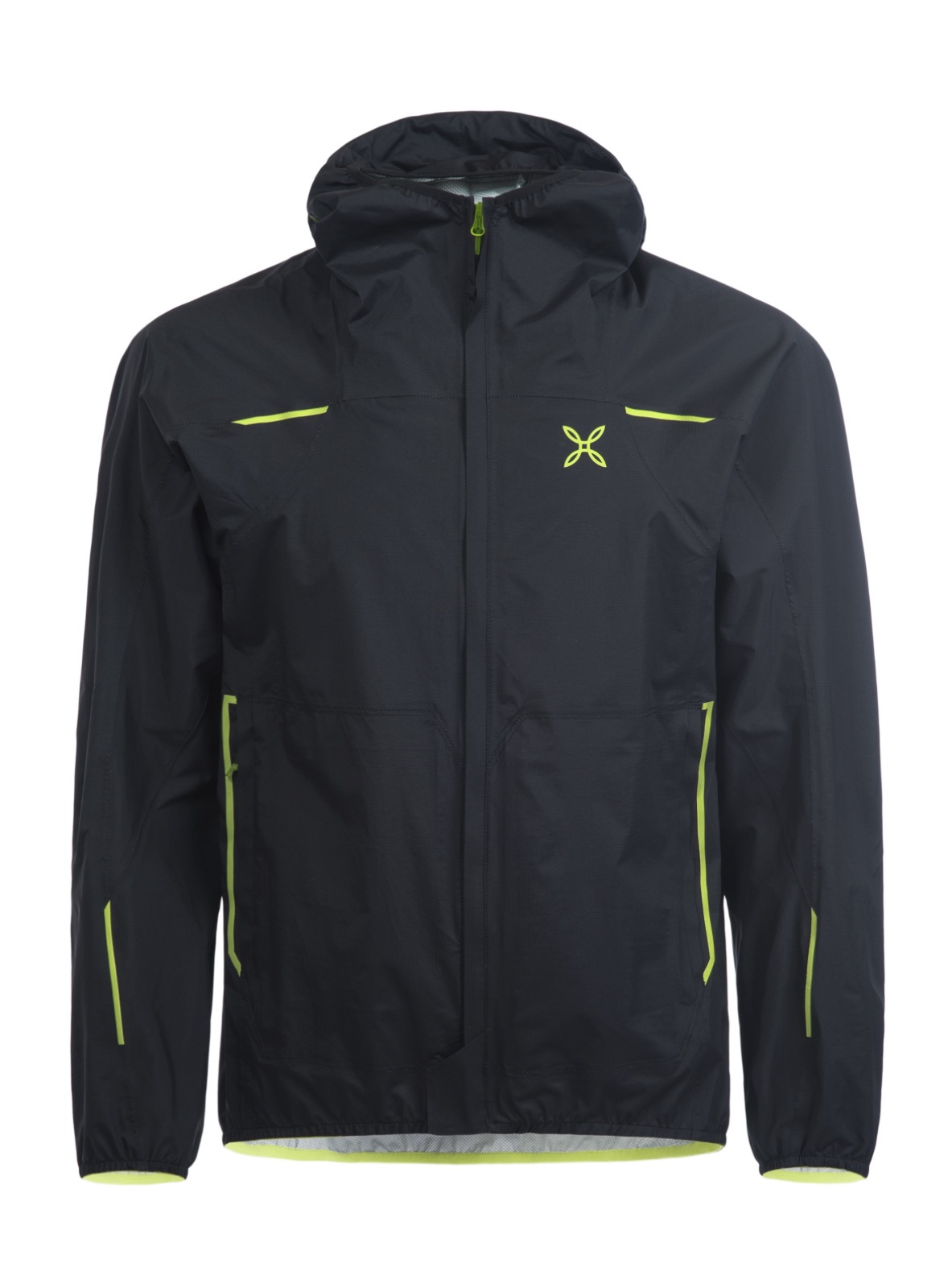 Nepromokavá běžecká bunda Montura Image Black/Yellow Fluo 9070F