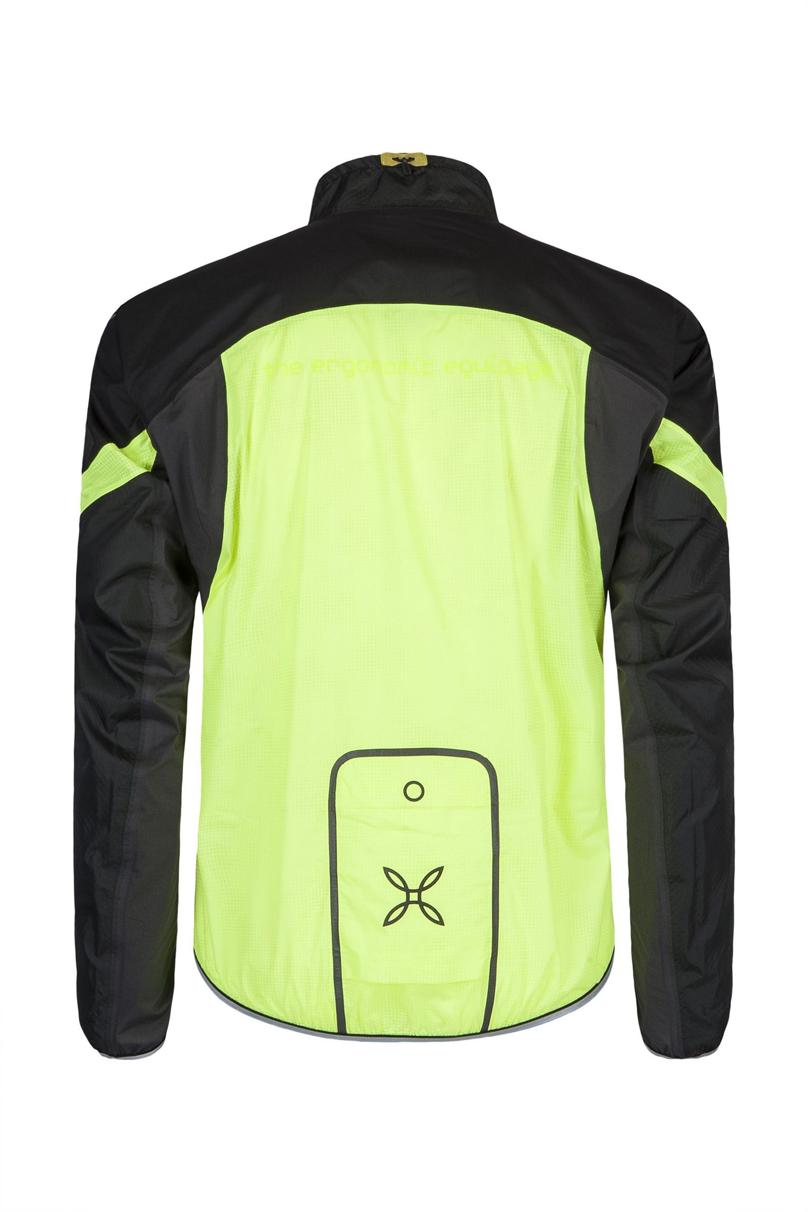 Unisex cyklistická bunda Montura Pirite Reflex Jacket Black/Yellow Fluo 9070F