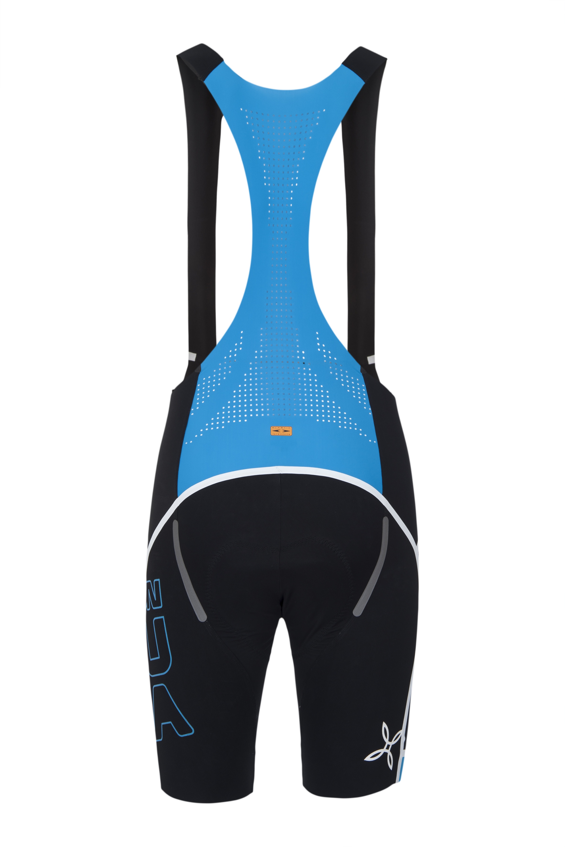 Unisex cyklistické kraťasy se šlemi Montura Quarzo Braces Black/Blue 9021