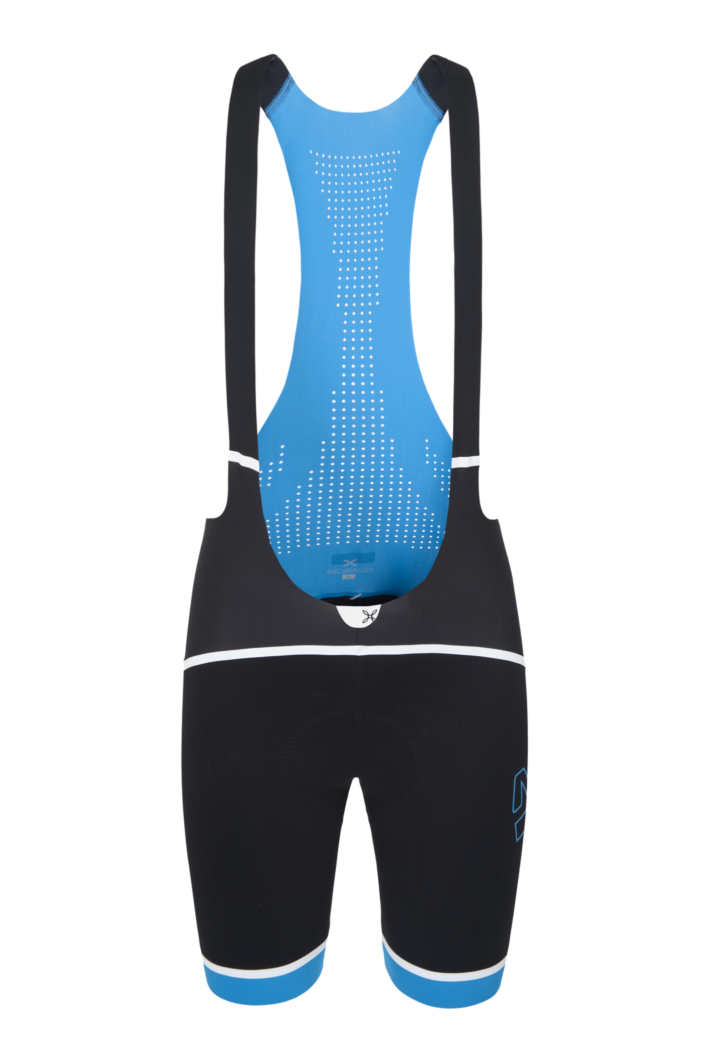 Unisex cyklistické kraťasy se šlemi Montura Quarzo Braces Black/Blue 9021